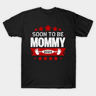 New Mom 2024 First Time Mom Soon To Be Mommy 2024 T-Shirt